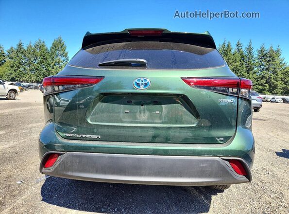 5TDBBRCH0PS564456 2023 TOYOTA HIGHLANDER Green უკანა ხედი