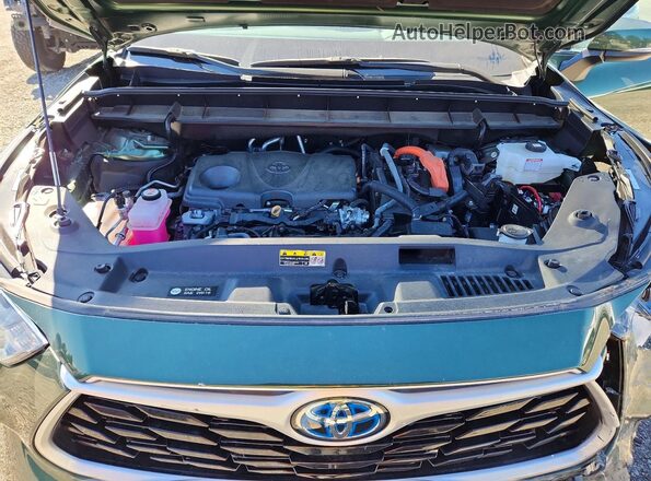 5TDBBRCH0PS564456 2023 TOYOTA HIGHLANDER Green ძრავის განყოფილების ხედი