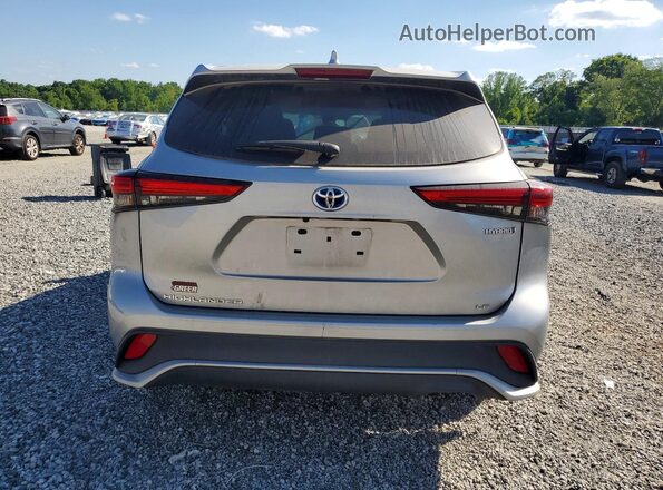 5TDBBRCH4MS531990 2021 TOYOTA HIGHLANDER Silver Вид ззаду