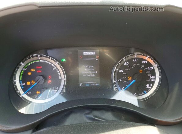 5TDBBRCH4MS531990 2021 TOYOTA HIGHLANDER Silver Вид щитка приладів