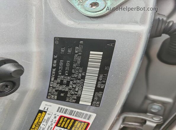 5TDBBRCH5PS579728 2023 TOYOTA HIGHLANDER Silver Панорамний вид салону 360°