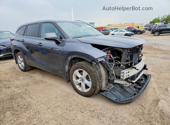 5TDBBRCH7LS506757 2020 TOYOTA HIGHLANDER Gray Delantero derecho