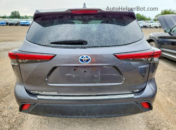 5TDBBRCH7LS506757 2020 TOYOTA HIGHLANDER Gray Vista trasera