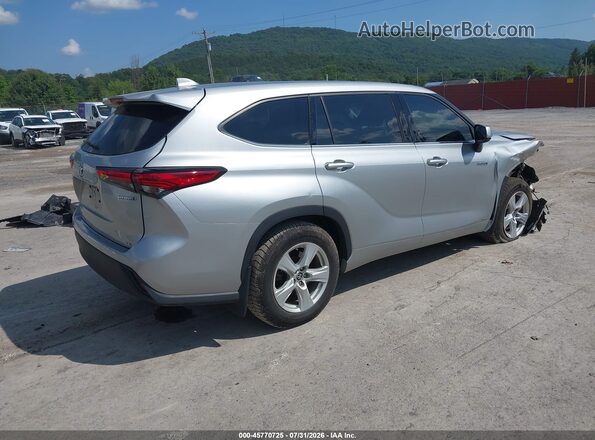 5TDBBRCH8LS506458 2020 TOYOTA HIGHLANDER Silver უკანა მარჯვენა