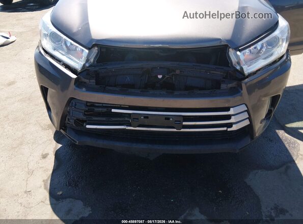 5TDBGRFH1HS022541 2017 TOYOTA HIGHLANDER HYBRID Gray Front view