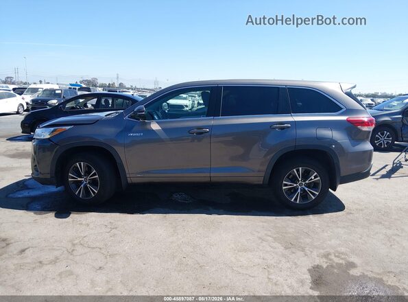 5TDBGRFH1HS022541 2017 TOYOTA HIGHLANDER HYBRID Gray 360 interior view