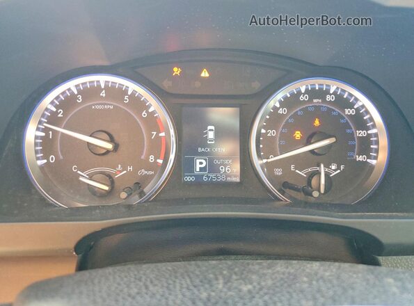 5TDBKRFH0GS296259 2016 TOYOTA HIGHLANDER Gray Instrument cluster view