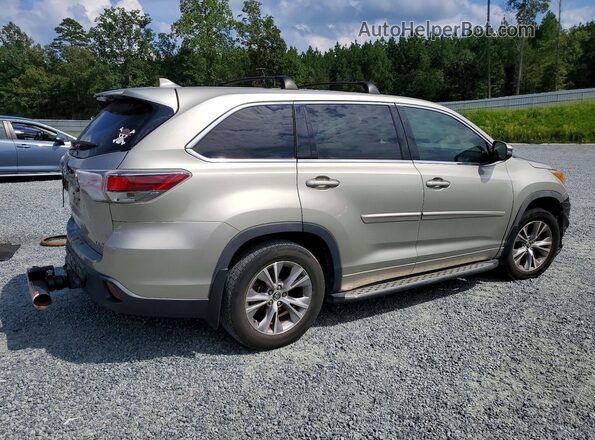 5TDBKRFH0GS313044 2016 TOYOTA HIGHLANDER Gold Հետևի աջ