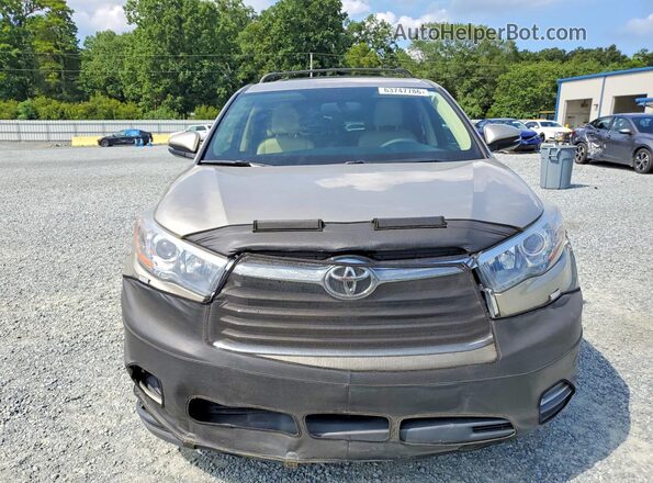 5TDBKRFH0GS313044 2016 TOYOTA HIGHLANDER Gold Դիմացի տեսք