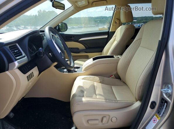 5TDBKRFH0GS313044 2016 TOYOTA HIGHLANDER Gold Սալոնի դիմացի տեսք