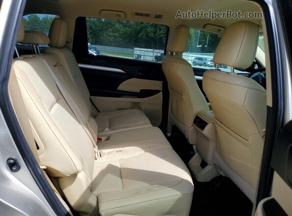 5TDBKRFH0GS313044 2016 TOYOTA HIGHLANDER Gold Սալոնի հետևի տեսք