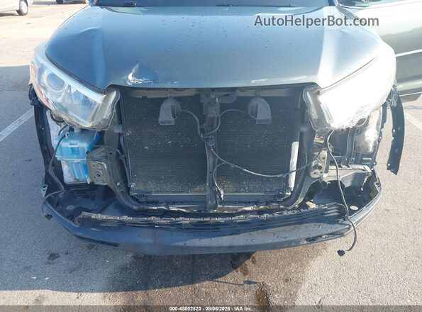 5TDBKRFH0GS325436 2016 TOYOTA HIGHLANDER Green Դիմացի տեսք