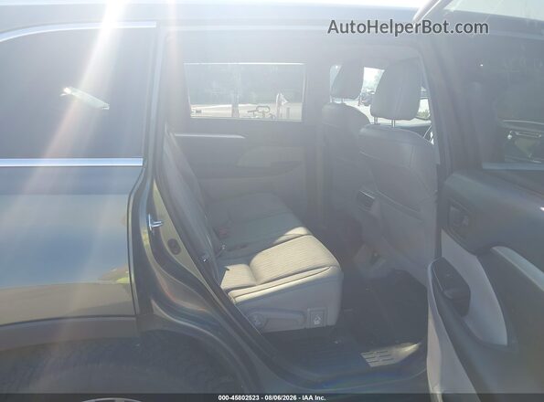 5TDBKRFH0GS325436 2016 TOYOTA HIGHLANDER Green VIN կոդի պիտակի տեսք