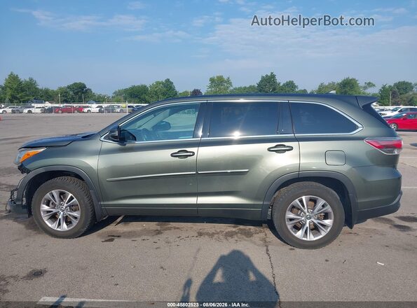 5TDBKRFH0GS325436 2016 TOYOTA HIGHLANDER Green Սալոնի 360 աստիճան տեսք