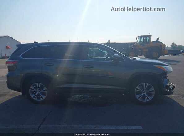 5TDBKRFH0GS325436 2016 TOYOTA HIGHLANDER Green Սալոնի հետևի տեսք