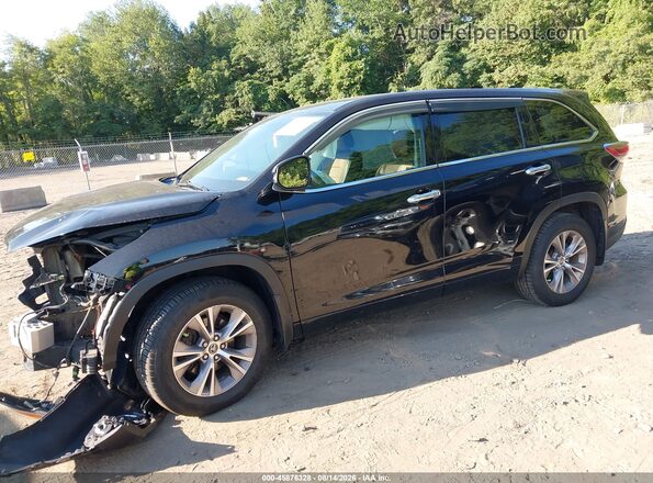 5TDBKRFH1GS262847 2016 TOYOTA HIGHLANDER Черный Передняя левая четверть