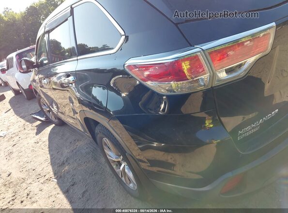 5TDBKRFH1GS262847 2016 TOYOTA HIGHLANDER Черный Задняя левая четверть