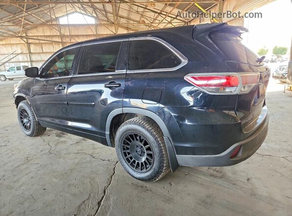 5TDBKRFH1GS299591 2016 TOYOTA HIGHLANDER Black Tył lewy