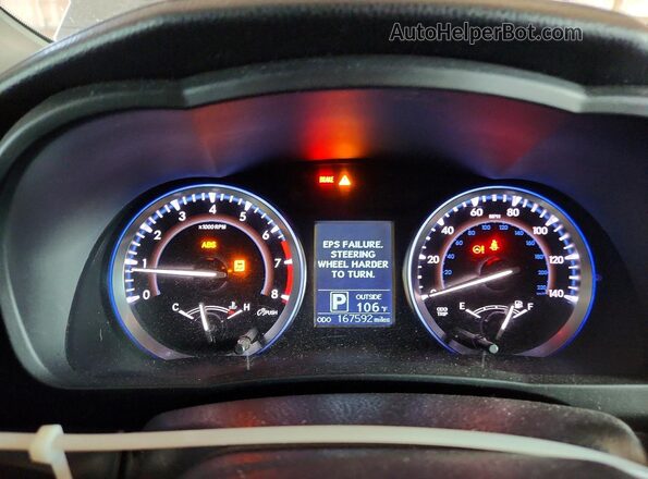 5TDBKRFH1GS299591 2016 TOYOTA HIGHLANDER Black Widok zestawu wskaźników
