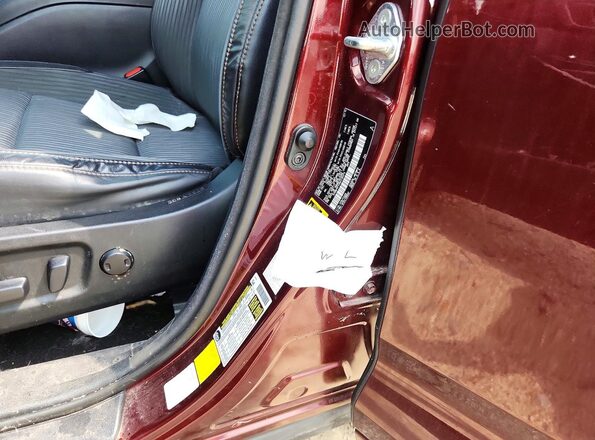 5TDBKRFH3GS235374 2016 TOYOTA HIGHLANDER Темно-бордовый Вид наклейки с VIN-кодом