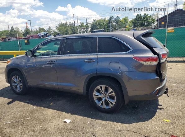 5TDBKRFH3GS340402 2016 TOYOTA HIGHLANDER Gray Tył lewy