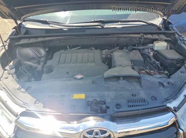 5TDBKRFH3GS340402 2016 TOYOTA HIGHLANDER Gray Widok komory silnika