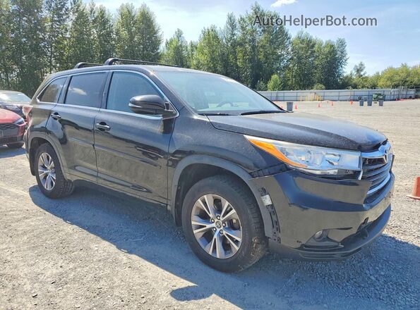5TDBKRFH4GS280856 2016 TOYOTA HIGHLANDER Black Front right