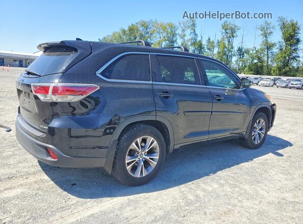 5TDBKRFH4GS280856 2016 TOYOTA HIGHLANDER Black Rear right
