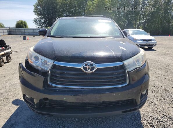 5TDBKRFH4GS280856 2016 TOYOTA HIGHLANDER Black Front view