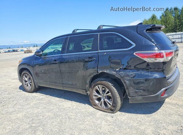 5TDBKRFH4GS280856 2016 TOYOTA HIGHLANDER Black Rear left