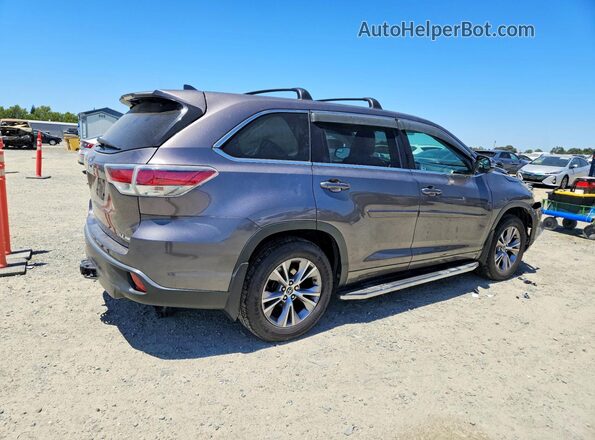 5TDBKRFH5GS227776 2016 TOYOTA HIGHLANDER Gray Հետևի աջ