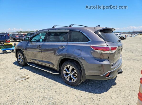 5TDBKRFH5GS227776 2016 TOYOTA HIGHLANDER Gray Հետևի ձախ