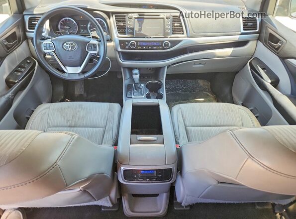 5TDBKRFH5GS227776 2016 TOYOTA HIGHLANDER Gray Առջևի վահանակի տեսք