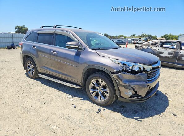 5TDBKRFH5GS227776 2016 TOYOTA HIGHLANDER Gray Առջևի աջ