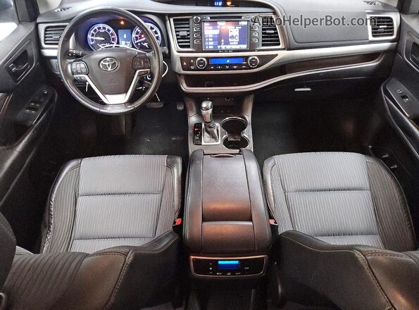 5TDBKRFH7GS264716 2016 TOYOTA HIGHLANDER Burgundy Вид панелі приладів