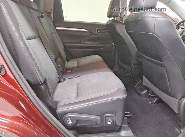 5TDBKRFH7GS264716 2016 TOYOTA HIGHLANDER Burgundy Вид задніх сидінь