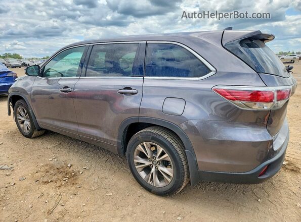 5TDBKRFH7GS355890 2016 TOYOTA HIGHLANDER Gray Հետևի ձախ