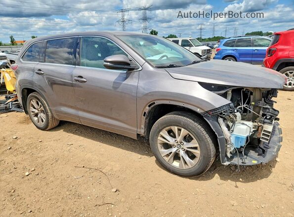 5TDBKRFH7GS355890 2016 TOYOTA HIGHLANDER Gray Առջևի աջ