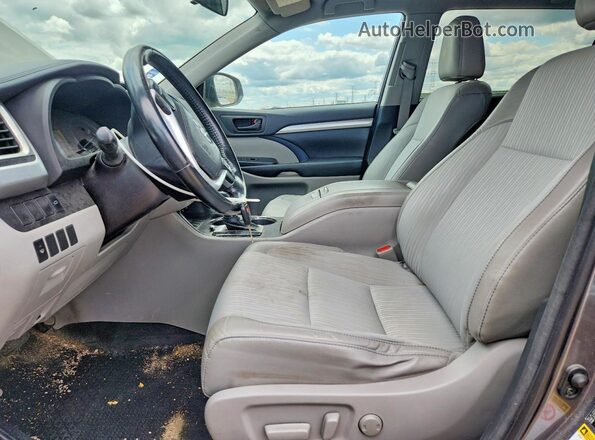 5TDBKRFH7GS355890 2016 TOYOTA HIGHLANDER Gray Սալոնի դիմացի տեսք