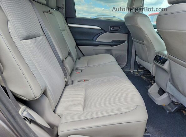 5TDBKRFH7GS355890 2016 TOYOTA HIGHLANDER Gray Սալոնի հետևի տեսք