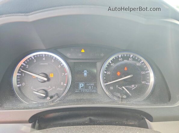 5TDBKRFH8GS326768 2016 TOYOTA HIGHLANDER Gray Вид щитка приладів
