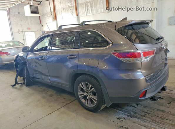 5TDBKRFHXGS293840 2016 TOYOTA HIGHLANDER Серый Задняя левая четверть