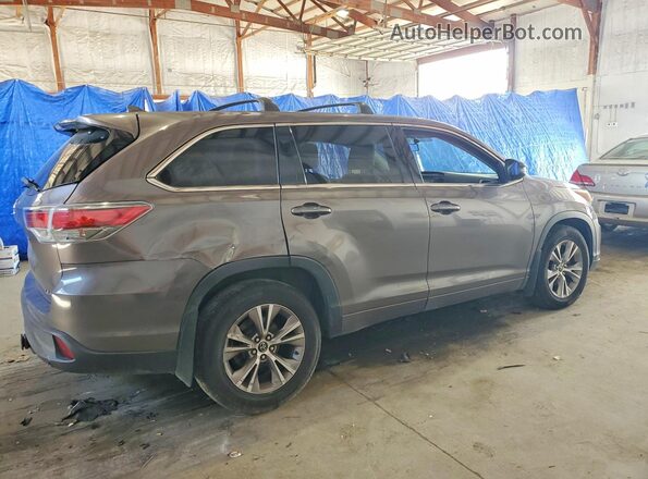 5TDBKRFHXGS293840 2016 TOYOTA HIGHLANDER Серый Задняя правая четверть