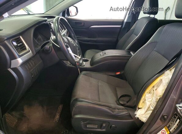 5TDBKRFHXGS293840 2016 TOYOTA HIGHLANDER Серый Вид салона спереди