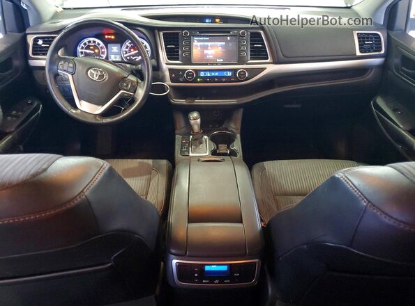 5TDBKRFHXGS293840 2016 TOYOTA HIGHLANDER Серый Вид панели приборов