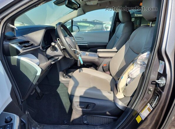5TDBRKEC0SS247693 2025 TOYOTA SIENNA Gray Вид салону спереду