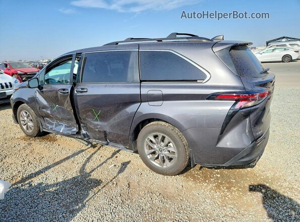 5TDBRKEC0SS247693 2025 TOYOTA SIENNA Gray Задня ліва чверть