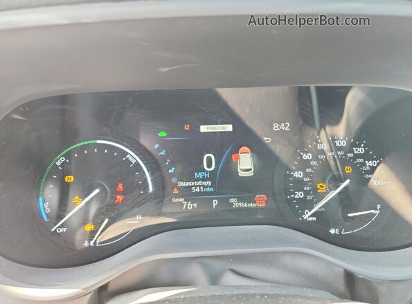5TDBRKEC0SS247693 2025 TOYOTA SIENNA Gray Вид щитка приладів