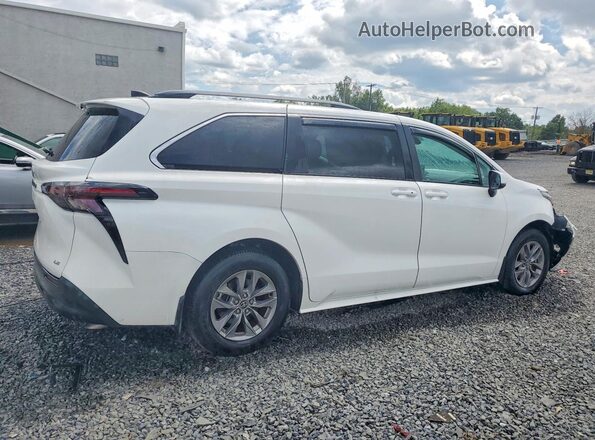5TDBRKEC0SS285778 2025 TOYOTA SIENNA White Задня права чверть