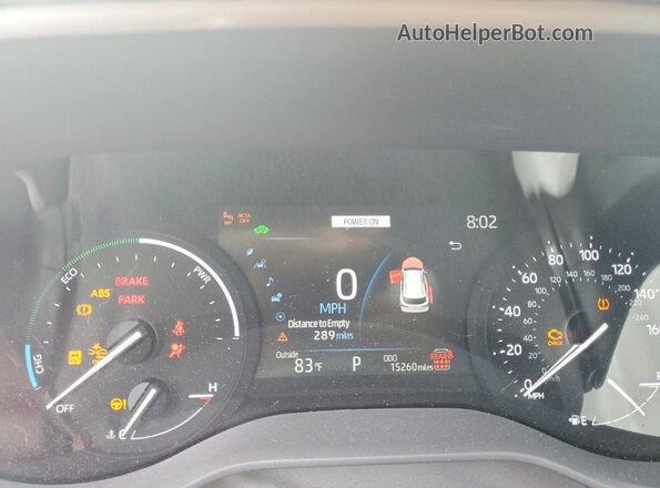 5TDBRKEC0SS285778 2025 TOYOTA SIENNA White Вид щитка приладів